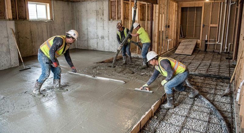 Basement Concrete Installation in Lapeer, MI