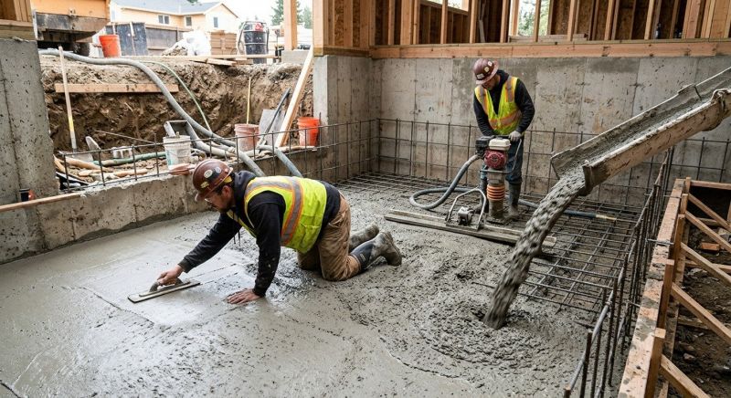 Basement Concrete Installation in Marlette, MI