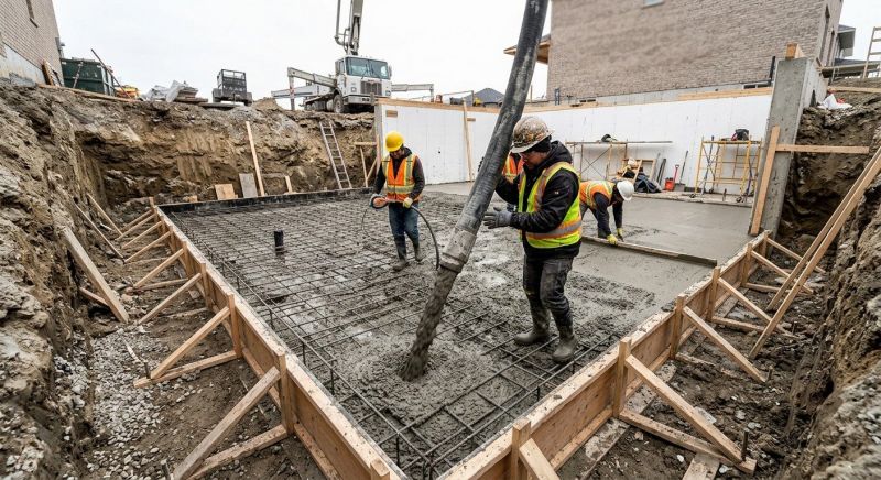 Basement Concrete Installation in Metamora, MI