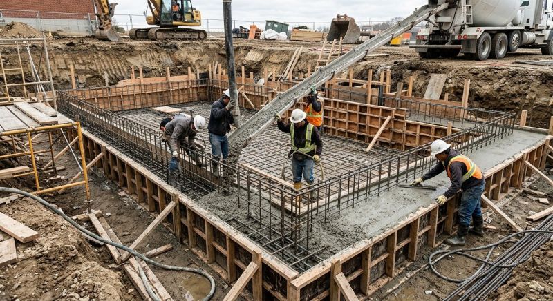 Basement Concrete Installation in Ortonville, MI