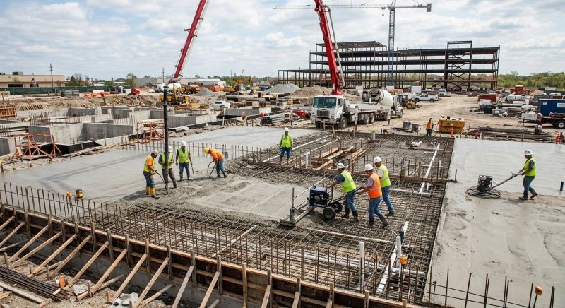 Commercial Slab Construction in Lapeer, MI