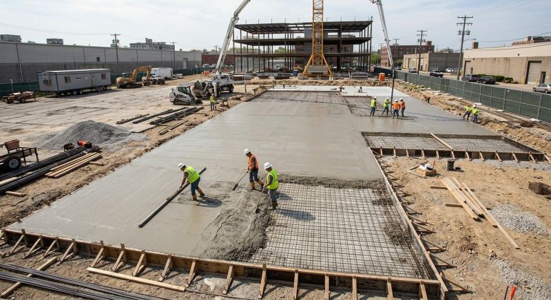 Commercial Slab Construction in Oxford, MI