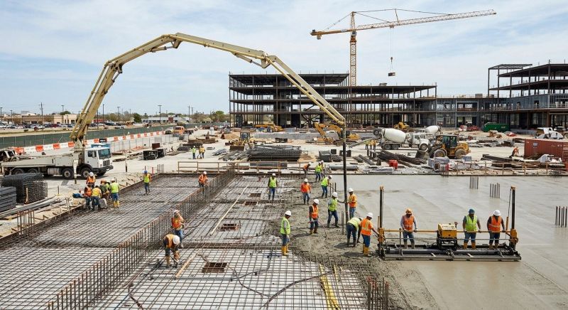 Commercial Slab Installation in Lapeer, MI