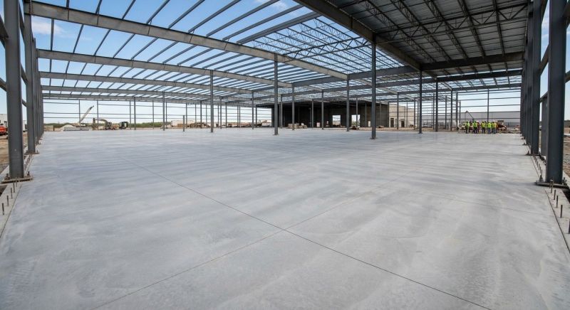Commercial Slab Installation in Vassar, MI