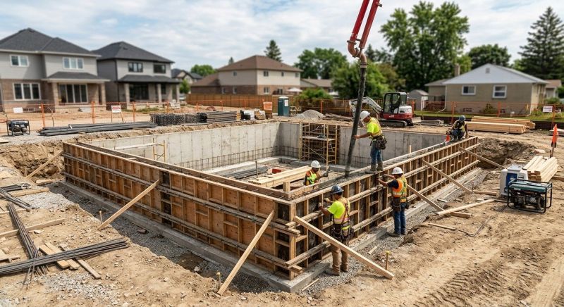 Foundation Construction in North Branch, MI