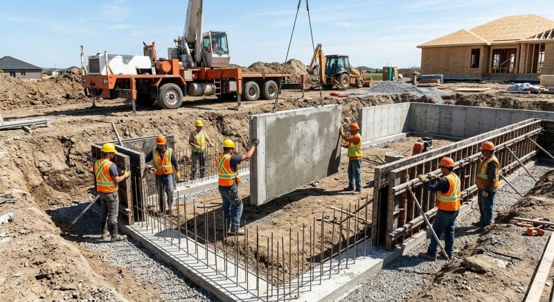 Foundation Wall Pouring in Davison, MI