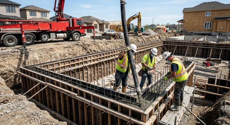 Foundation Wall Pouring in Marlette, MI